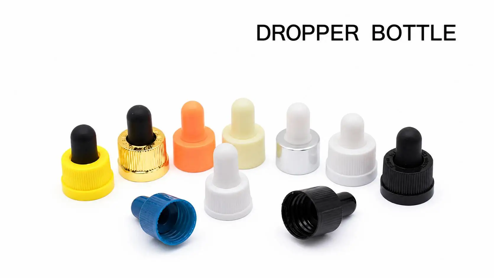 custom glass dropper bottle with cap
